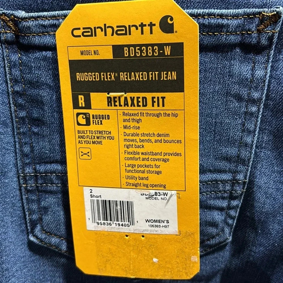 Carhartt Rugged Flex, relaxed fit, mid rise,large pockets,utility band,workwear - Picture 6 of 7